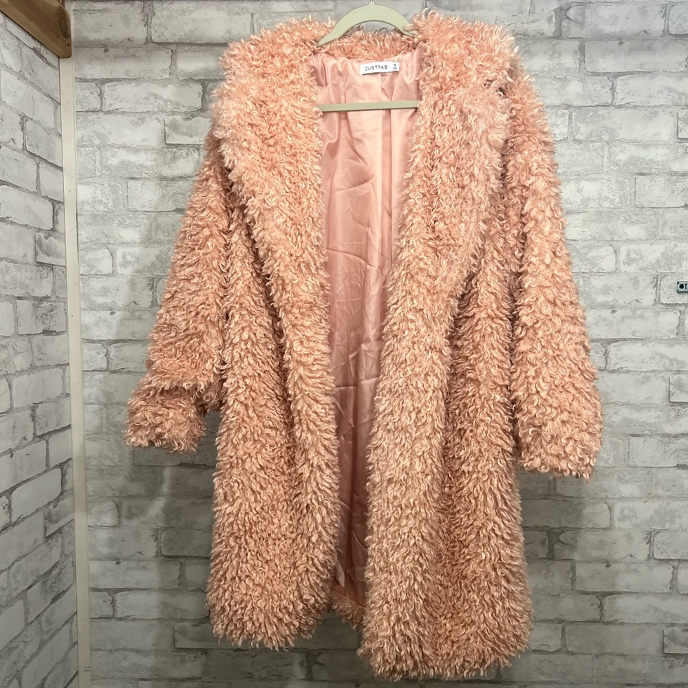 Teddy Coat in Rose Smoke